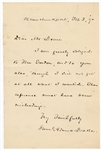 Journalist Samuel Adams Drake Handwritten & Signed Letter 1890