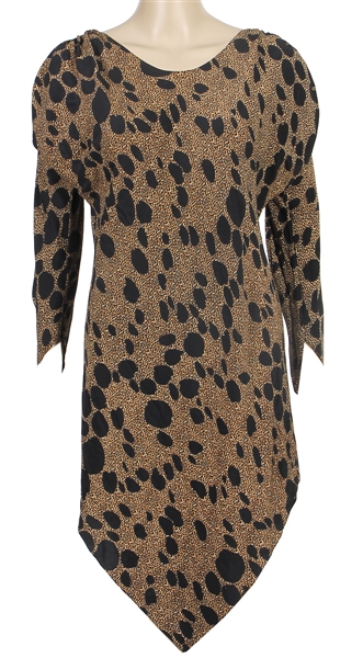 Whitney Houston Owned & Worn Animal Print Dress