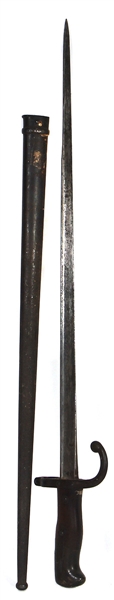 French Bayonet & Scabbard Manufactured 1878 in St. Etienne