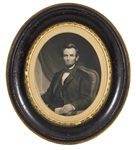 1860s Abraham Lincoln and Mary Todd Original Large Photographic Print Engravings