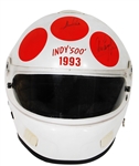 Mario Andretti and Arie Luyendyk Signed INDY 500 1993 Race Helmet 