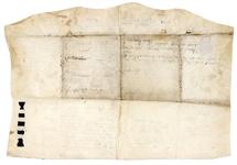 1700’s Land Grant Document Signed With Seals