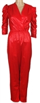 Diana Ross Stage Worn & Owned Fredericks of Hollywood Red Jumpsuit