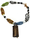 Janis Joplin Stage Worn & Owned Intricate Multi-Colored Beaded Bell Necklace 