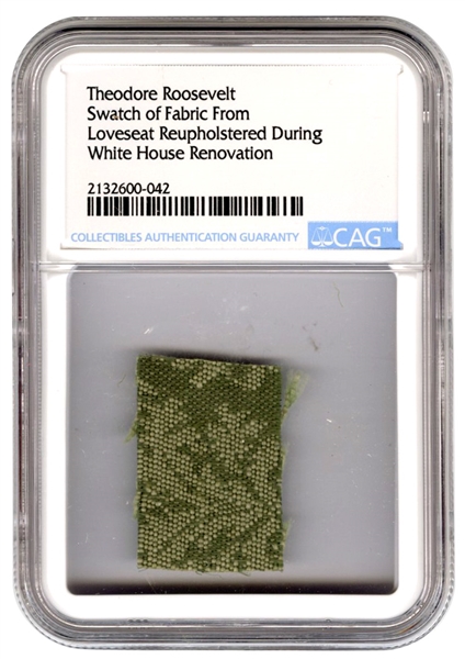 Theodore Roosevelt White House Loveseat Swatch (CAG Encapsulated)