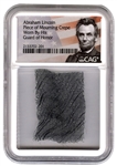 Abraham Lincoln Mourning Crepe Worn By Guard Of Honor As He Lay In State In New York (CAG Encapsulated)