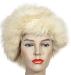 Janis Joplin Owned & Worn White Fur Hat (Photo-Matched)