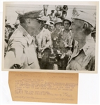 Collection of World War II Original Wire Photographs (approx 100 / 2 binders)