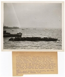 Collection of World War II Original Wire Photographs (approx 100 / 2 binders)