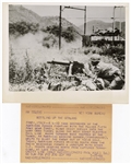 Collection of World War II Original Wire Photographs (approx 100 / 2 binders)