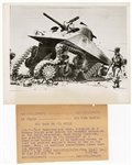 Collection of World War II Original Wire Photographs (approx 100 / 2 binders)
