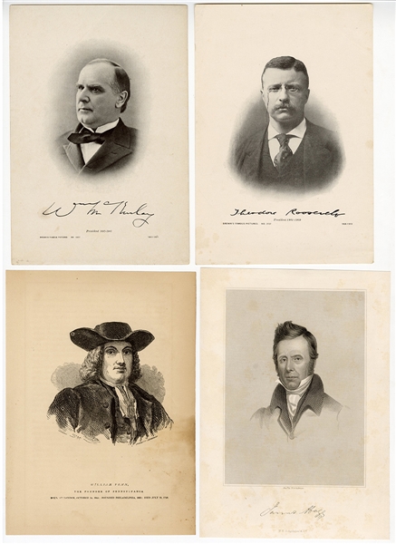 Collection of Engraved Images of Historical Figures (50+)