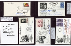 Collection of Political Figure Signed Cachet Envelopes (40 cachets, 200+ signatures)
