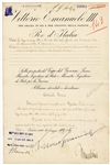 King Vittorio III and Benito Mussolini Signed Document