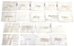 Autograph Collection of Vintage 1800s Notable Historical Figures (30+)