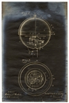 Historic 1913 Globe Clock Blueprint