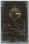 Historic 1913 Globe Clock Blueprint