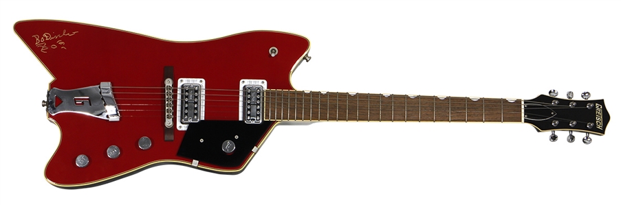 Bo Diddley Stage Played & Signed Historic Signature Jupiter Thunderbird Billy-Bo Model G6199 Gretsch Guitar