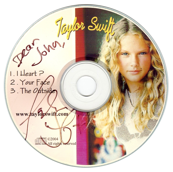 Taylor Swift Signed & Inscribed 2004 Demo C.D. (JSA)