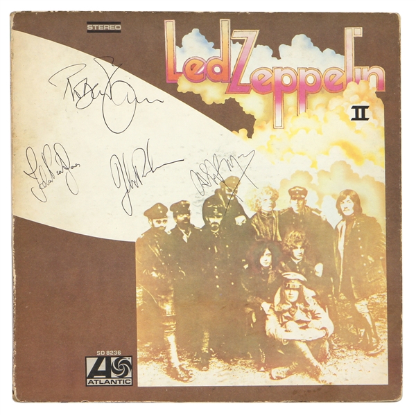 Led Zeppelin Band Signed "Led Zeppelin II" Album with John Bonham (JSA)