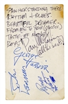 The Beatles Paul McCartney Handwritten Concert Set List Autographed By The Beatles in Early 1963 at the Granada Cinema in Bedford, UK (Caiazzo & REAL)