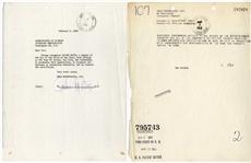 The Beatles Brian Epstein Historic Twice-Signed "Beatles" Trade Mark Application Original File Documents (Caiazzo)