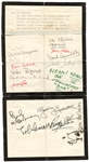 The Beatles Incredibly Rare 1968 Signed Petition For Mick Jagger to Star in "A Clockwork Orange" (Caiazzo & REAL)