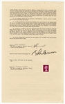 John Lennon Signed Original White Album "Why Dont We Do It In The Road" 1968 Publishing Rights Contract (Caiazzo & Beckett)