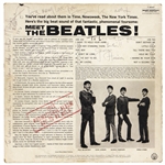 The Beatles First Ever U.S. Album Signed “Meet the Beatles” Signed to George Harrison’s Sister 2 Days After Their First Historic Ed Sullivan Show with Photographs on 2/11/1964 (Caiazzo & REAL)