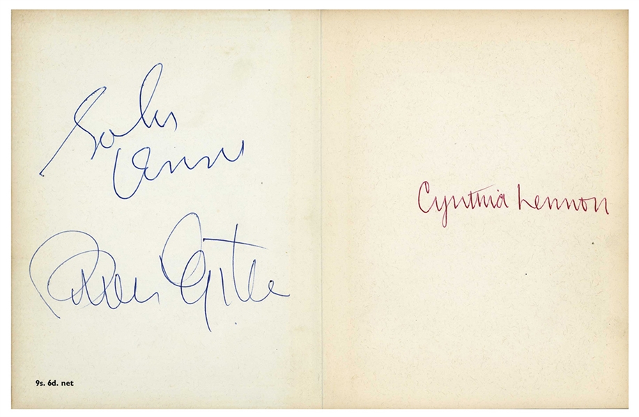 John Lennon Cynthia Lennon And Brian Epstein Autographed "In His Own Write" Book (Tracks UK & Caiazzo Guaranteed)
