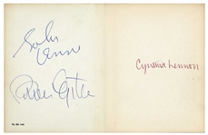 John Lennon Cynthia Lennon And Brian Epstein Autographed In His Own Write Book (Tracks UK & Caiazzo Guarenteed)