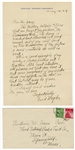 Fred Nagler Handwritten Signed Letters (3) (Artist 1891-1983)