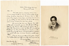 James Kirke Paulding Handwritten Signed Letter (1856)