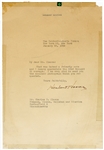 Herbert Hoover Signed Letter