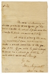 John Sargeant Handwritten Signed Letter / 1832 Vice Presidential Candidate (1779-1852)