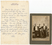Mrs. Tom Thumb (Lavinia Warren) Family CDV With Family Letter