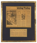 John Lennon Imagine Sailing Signed Log Sheet with Here, There & Everywhere Beatles Mention with Drawings and Signed by Yoko Ono & Sean Lennon (REAL)