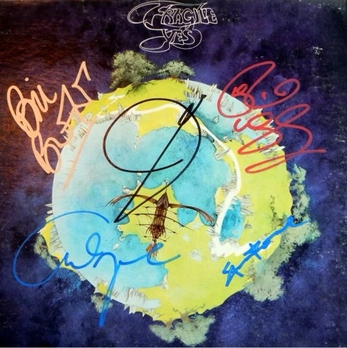 Yes Signed "Fragile" Album (REAL)