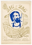 Big Brother (Janis Joplin), Quicksilver Original "Zig Zag" Avalon Ballroom Concert Handbill from Collection of Dennis Nolan