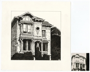 Janis Joplin & Big Brother and The Holding Company Original Dennis Nolan Ink Drawing of Their Haight Street House 