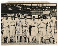 Bill Dickey, Joe DiMaggio and Hank Greenberg Signed Vintage All-Star Baseball Program Photo