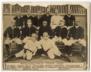Vintage Photographic Card of the 1888 Philadelphia Phillies