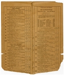 Vintage Original 1938 Grand Circuit Meeting Harness Horse Racing Official Score Card and Tickets