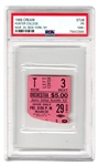 1968 Cream Hunter College 3/29/68 Incredibly Rare Ticket Stub (PSA/DNA Encapsulated 1)