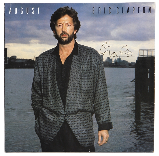 Eric Clapton Signed “August” Album (REAL)