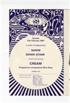 Cream February 1967 Saville Theatre Program