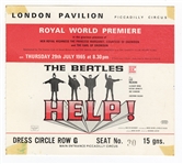Beatles 1965 HELP! Movie Premiere Signed Leg Cast (Frank Caiazzo & Photo Proof)