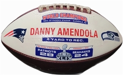 Tom Brady Super Bowl XLIX Used & Signed Touchdown Footballs (Tying & Breaking Joe Montana’s Record) Thrown to Rob Gronkowski and Danny Amendola (Photo-Matched & Player Provenance)