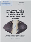 Tom Brady Super Bowl XLIX Used & Signed Touchdown Footballs (Tying & Breaking Joe Montana’s Record) Thrown to Rob Gronkowski and Danny Amendola (Photo-Matched & Player Provenance)