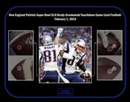 Tom Brady Super Bowl XLIX Used & Signed Touchdown Footballs (Tying & Breaking Joe Montana’s Record) Thrown to Rob Gronkowski and Danny Amendola (Photo-Matched & Player Provenance)